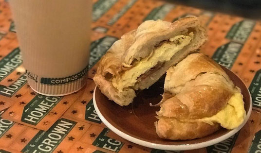 Croissants now available in all breakfast sandwich options